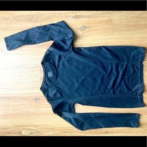 Athleta - Long Sleeve - Black with Silver Shimmer